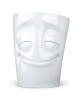 Tasse avec anse humeur heureux Tassen en porcelaine blanche