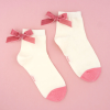 CHAUSSETTES NOEUD ROSE