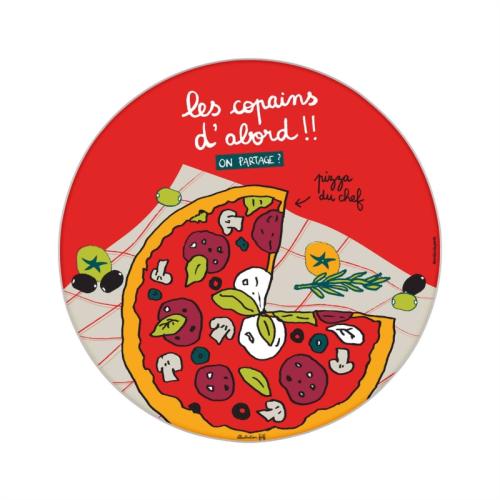 PLAT A PIZZA + ROULETTE LES COPAINS D'ABORD