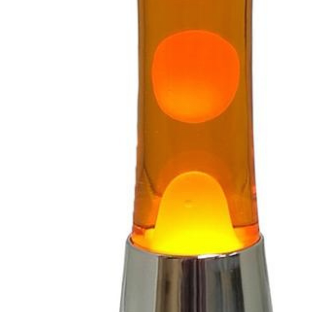 Fisura - Lampe à Lave Vintage 70'S - Lampe Lava Orange - Innox Déco