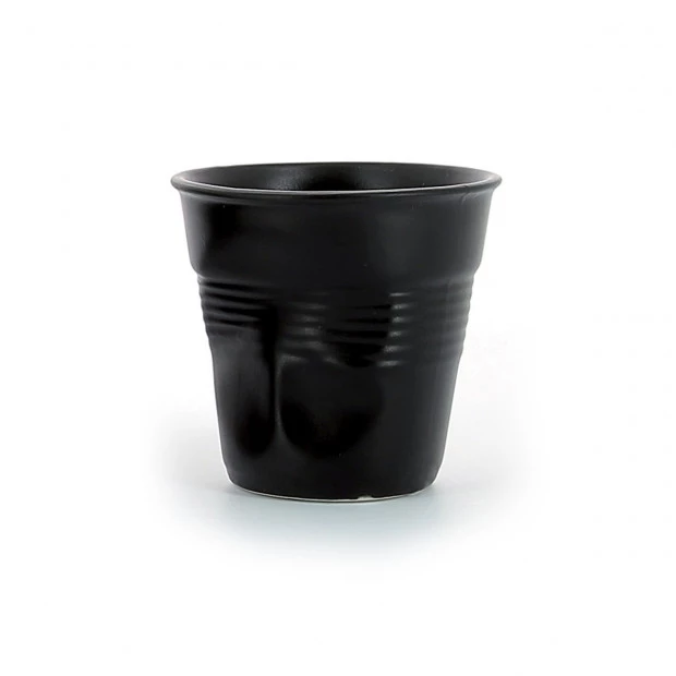 Tasse espresso en Céramique Noire Pokoe par Revol Porcelaine 